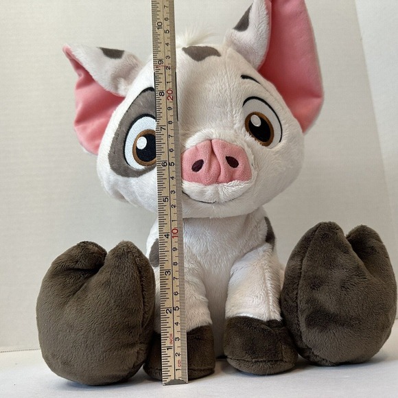 Disney Parks Pua Big Feet Plush Stuffed Animal, White/Pink/Brown 10 inches Moana - Picture 12 of 14